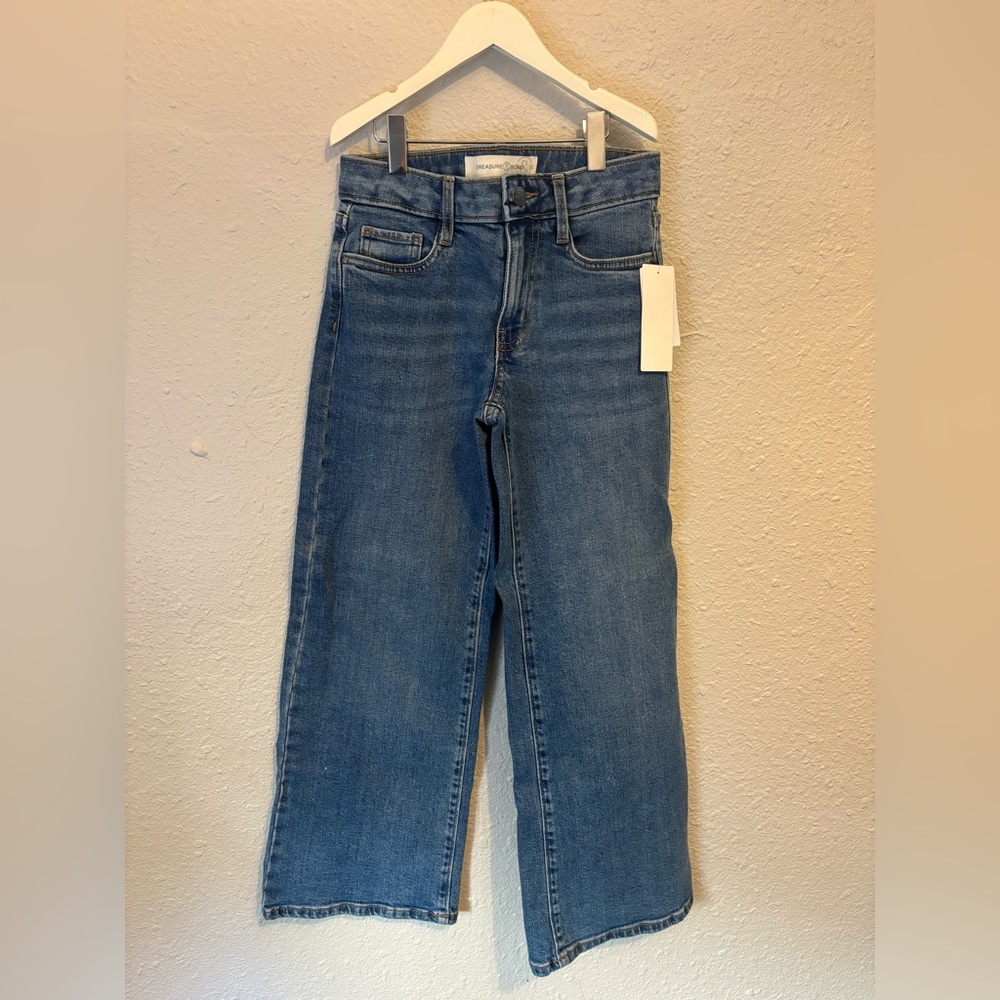 Treasure & Bond Kids Wide-Leg Jeans - Blue